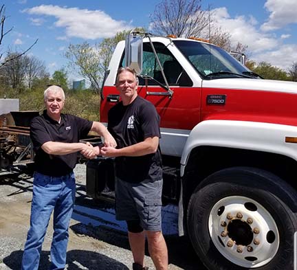 boy scouts truck donation - CES Gives Back To The Community