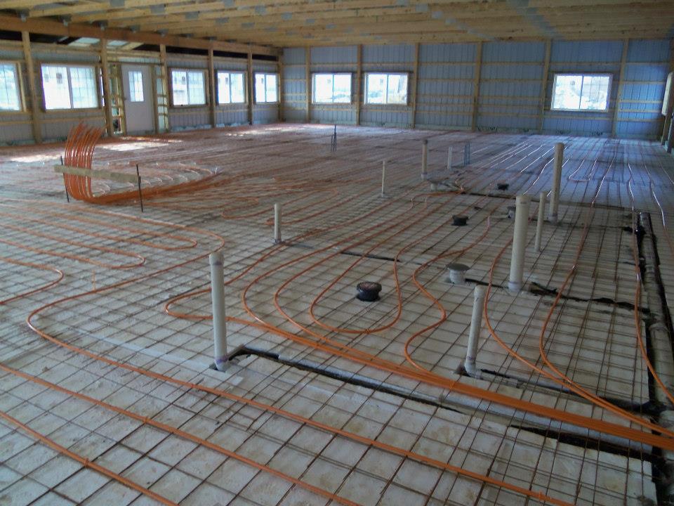 Radiant floor heat